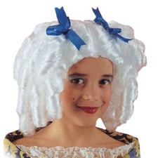 Parrucca Damina Bianca Rinascimento Francesina