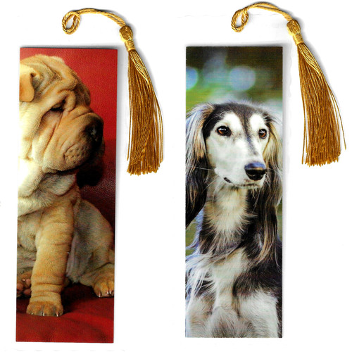 Greyhound shar pei - greyhound, bookmark