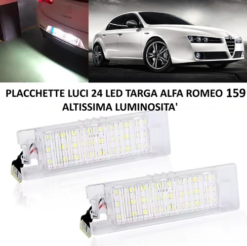 Coppia placchette luci targa - placchette,