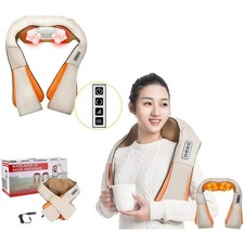 MASSAGGIATORE ELETTRICO SPALLE CERVICALE COLLO ALLEVIA DOLORE RISCALDANTE