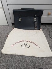 The Cambridge Satchel Company - Borsa a tracolla unisex blu navy nuova con etichette e sacchetto antipolvere