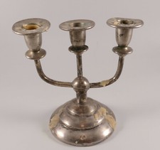 Candelabro candelabro argento 800 tre luci Polonia del 1900