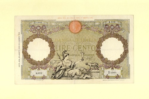 Italia 100 lire cento - italia,