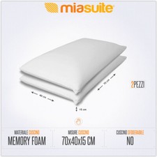 2 CUSCINI GRANDI MEMORY FOAM