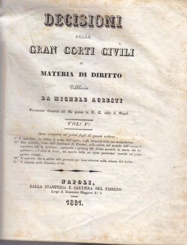 Decisioni delle gran - delle, corti