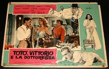 fotobusta film TOTO' VITTORIO E LA DOTTORESSA Abbe Lane De Sica 1957 #2