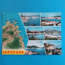 SARDEGNA COSTA SMERALDA OLBIA- CARTOLINA A COLORI VIAGGIATA USATA COLLEZIONE