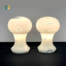 Pair bedside lamps murano - of,