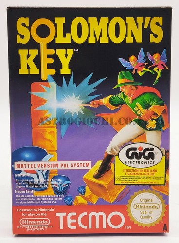 Nes nintendo gig solomon key - nes,
