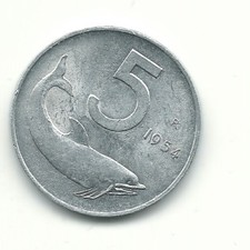 High grade 1954 italy 5 - au,