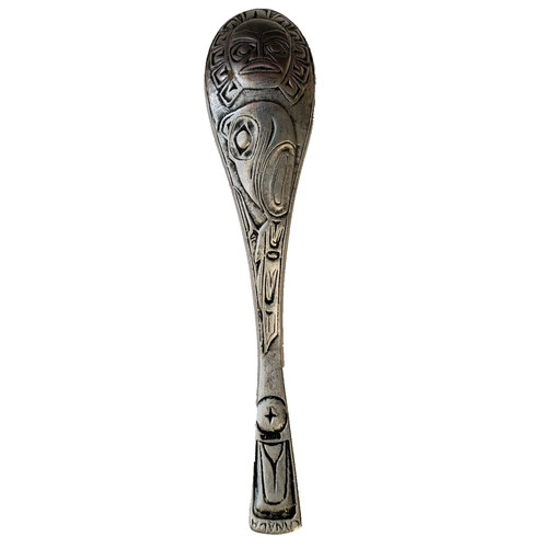Boma pewter spoon - spoon, native