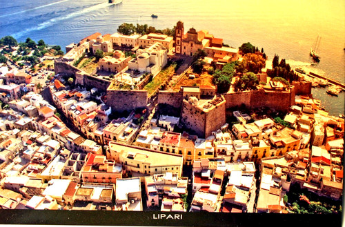 Cartolina lipari isole eolie - cartolina.,