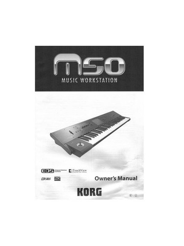 Korg m50 owner manual - m50, owner's