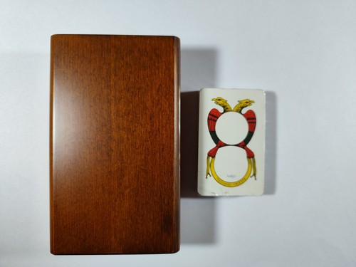 Cofanetto legno con carte - cofanetto,