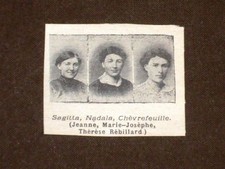 Sagitta, Nadala, Chèvrefeuille Jeanne, Marie - Josèphe, Thèrèse Rébillard