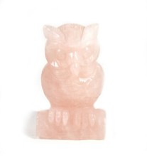 Gufo in Quarzo Rosa