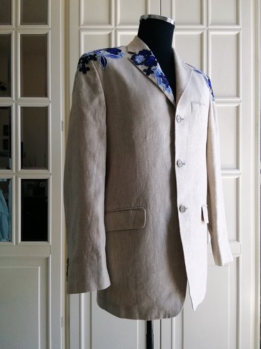 Blazer uomo 100 lino 46 - uomo, 100%