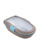 Lettiera per Cani e Gatti Aperta Autopulente Toilette da Gatto Cane in Resina