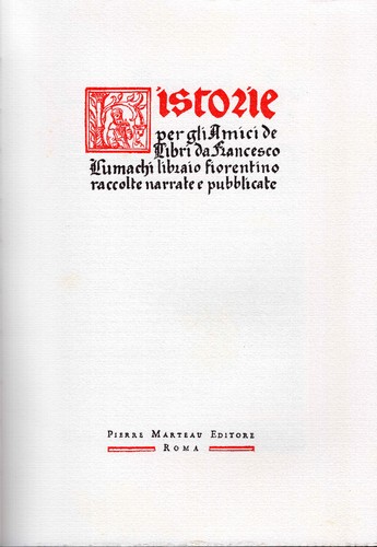 Historie per gli amici - , de'