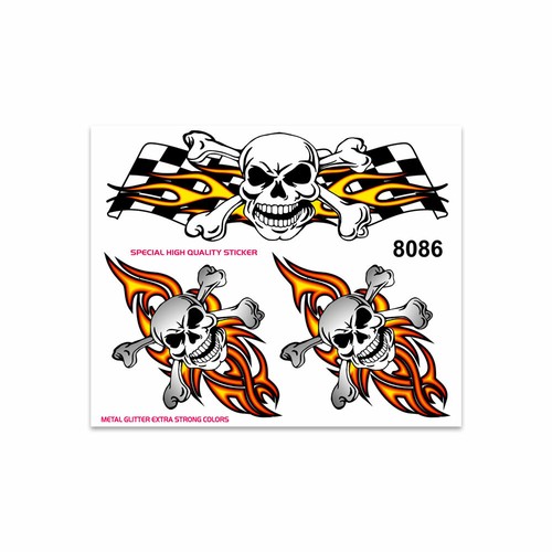 Adesivi stickers teschi con - adesivi,