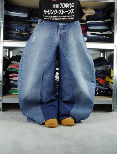 Jeans custom ricamati baggy - ricamati,