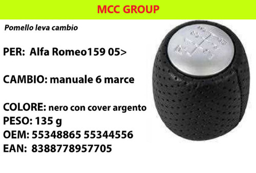 Pomello leva cambio marce - 6,
