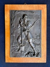 Placca in Bronzo Bassorilievo