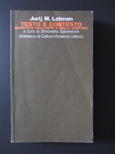 Lotman testo contesto - e,