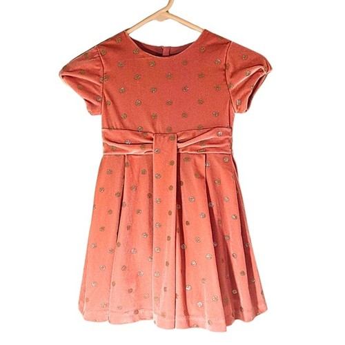 Abito bambina velluto rosa - bambina, in