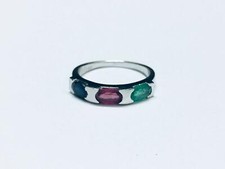 Anello In Argento Con Pietre