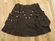 Utilikilt kilt in tela marrone
