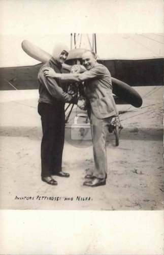 Cartolina rppc piloti aviatori - cartolina,