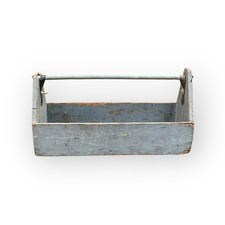 Cassetta Porta Attrezzi In Legno Fatta A Mano Con Manico Vintage "Little Tom"