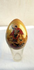 Uovo In Legno Dipinto A Mano