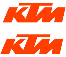ADESIVI STICKERS CM.30 PRESPAZIATI SCRITTE KTM ARANCIONE CARENE MOTO