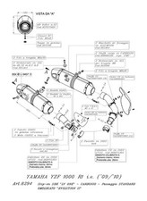 SCARICO LEOVINCE SBK TERMINALE LV ONE OMOLOGATO YAMAHA YZF 1000 R1 12/12 - 09/11