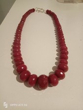 Collana Radice Di Rubini Sfaccettate