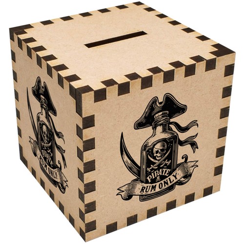 Pirate rum bottle money - bottle',