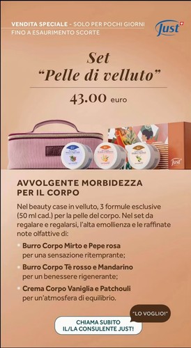 Just set pelle velluto - set,