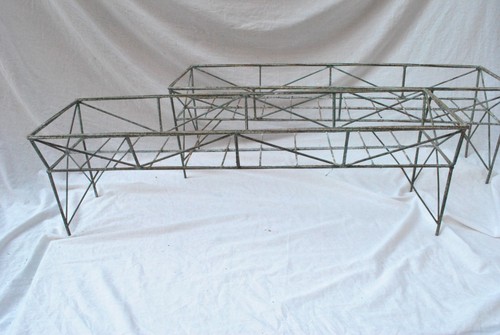 Coppia fioriere vintage ferro - vintage,
