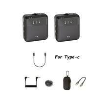 Sistema Microfonico Wireless Lavalier 2.4GHz Doppio Mono/Stereo per Telefono/DSLR