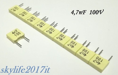 Condensatore poliestere - 10, pz