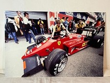 STEFAN JOHANSSON Ferrari n°28 foto originale box gp imola F1 1985 vintage