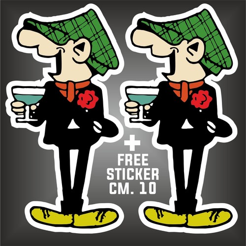 Adesivo andy capp decal - capp,