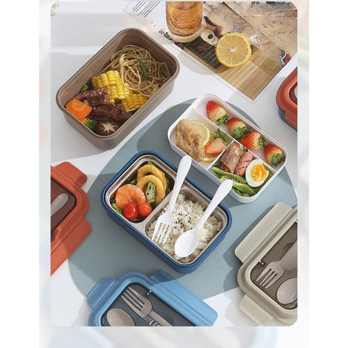 Lunch box acciaio 304 compatto - box,