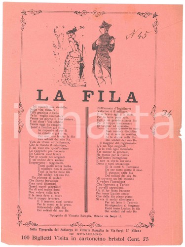 1890 canzone popolare - 1890,