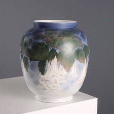 Vaso Antico Porcellana Manifattura Royal Copenhagen Danimarca '900 Originale