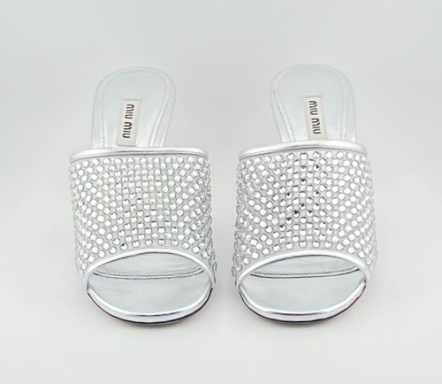 Sandali miu con - miu, cristalli