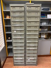 ARCHIVIO METALLO 15 CASSETTI  VINTAGE