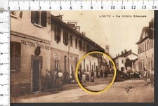 LIMITO PIOLTELLO MILANO VIA VITTORIO E. TRATTORIA 4 MARIE_CARTOLINA VG 1932